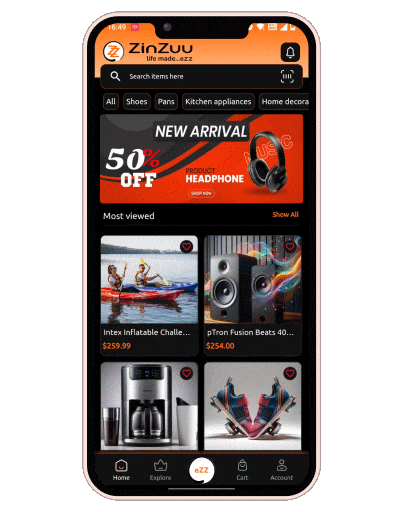 ZinZuu Mobile App GIF